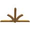 Ekena Millwork Redmond Rough Sawn Timber Gable Bracket, Western Red Cedar, 60"W x 38"H x 2"D x 4"F, 15/12 Pitch GBW060X38X0204RED00RWR - alternate 3